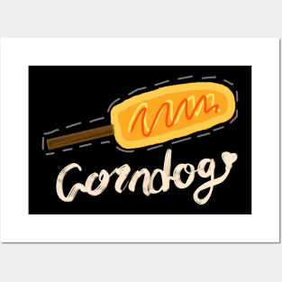 corndog lover Posters and Art